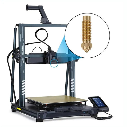 Pro Grade Brass Hotend Nozzles For Elegoo Neptune 4 Plus 4Max 3D Printers Heavy Duty M6 Thread Setup Delivers Straight Up Smooth Prints And Sweet Filament Flow