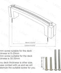 Diagram of Gold Crystal Cabinet Pulls For Kitchen And Bathroom, 3.8 Inch Hole Centers, Zinc Alloy With Czech Crystals, showing dimensions