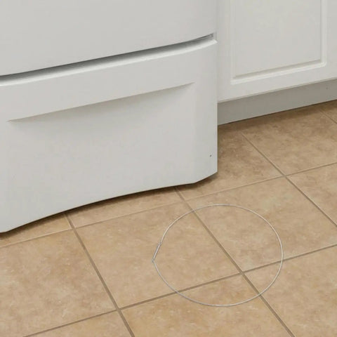 Drip Proof Front Load Washer Water Seal Door Wire Spring Clamp Three Pcs Retainer 34cm silver steel on tile floor