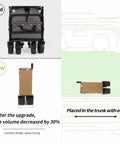Collapsible Folding Wagon With Built In Table And All Terrain Heavy Duty Utility Cart compact design fits in car trunk