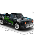 Black One Sixteen Scale 4WD RC Car With High Speed Drifting Up To Twenty MPH Off Road Buggy 4X4 Toy Car With Lights dimensions