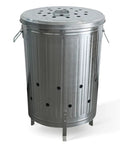 Outdoor 20 Gallon Burn Barrel For Backyard Burning Trash Leaves And Paper Galvanized Steel Metal Burn Can Cage Bin With Lid And Vent Holes