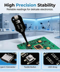 Pro Grade Inductance Tester For PCBs And Coils Grab And Go Portable High Sensitivity Fault Detector With LED Indicators in lab setting