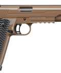 Aluminum VX-14 Gas Blowback 1911 Airsoft Pistol With Dope Green Fiber Optic Sights, Integrated Iron Sights, Ridge Rail