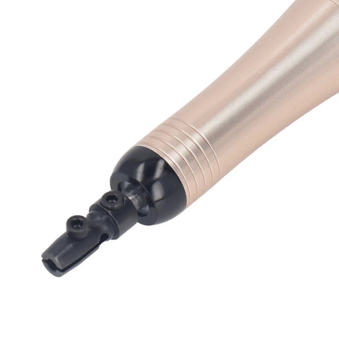 Badass 23000 RPM Pencil Die Grinder Air Tool with Heavy Duty Aluminum Alloy Body, close-up of the grip and collet head.