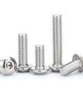 M5 X 5mm Button Head Socket Cap Screws 304 Stainless Steel Full Thread Metric Hex Bolt Quantity 50 display