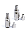 Inflation Valve For 1/4 Inch Air Line PTC Style Nickel Plated Two Pack DOT Approved Durable Off Road Air Tool Accessory