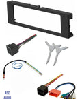 Car Stereo Install Dash Kit With Wire Harness And Antenna Adapter, No-Fuss Radio Removal Tools For Single DIN Aftermarket Radios In Black