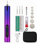 Cordless Rechargeable Engraving Pen With LED Light 18000 RPM High Precision Electric Engraver For Jewelry Metal Wood Glass Kit
