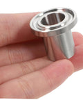 Gatuida 2 Pack Stainless Steel Quick Connector Hose Clamps With Leakproof Seal For Garden Water Pipe Repair And Hydraulic Line Adapter Making Easy Diy Connections A Snap, stainless fitting in hand