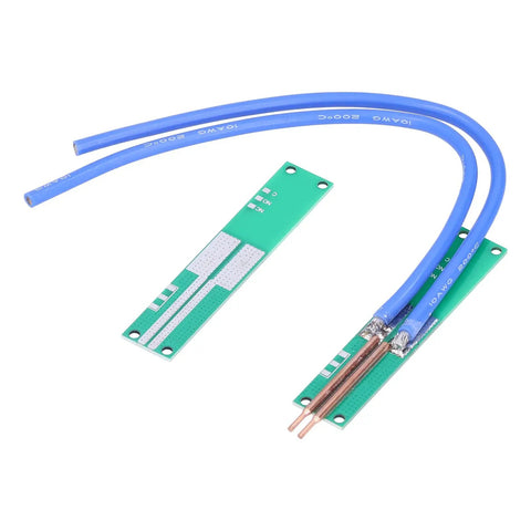 Pure Copper DIY Spot Welding Pen Kit for handheld electronics repair showing copper pads and blue wires