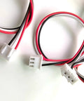 XH254 connectors with red, black, and white wires from the 10K And 100K Ohm Linear Taper Rotary Potentiometer Kit