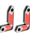 Heavy Duty 2-Piece Magnetic Welding Clamps For Perfect 30 60 And 90 Degree Angles With Super Strong Iron Boron in detail view.