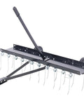 40 Inch Tow Behind Dethatcher With 20 Rust Proof Heat Treated Tines For Quick Thatch Removal Easy Pull Behind Mower Attachment Lawn