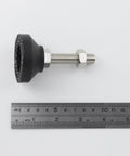 Kickass Heavy Duty Adjustable Leg Mounts For 3030 T Slot Aluminum Extrusions featuring nylon pad and metal bolt.