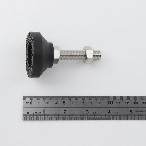 Kickass Heavy Duty Adjustable Leg Mounts For 3030 T Slot Aluminum Extrusions featuring nylon pad and metal bolt.