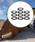 10X Bucket Pin Shims Kit For Excavator 40mm Washers Fits KX101 SK35 C35 Tighten Loose Joints And Restore Stability For Smooth Efficient Operation Of Heavy Construction Equipment On Job Sites.