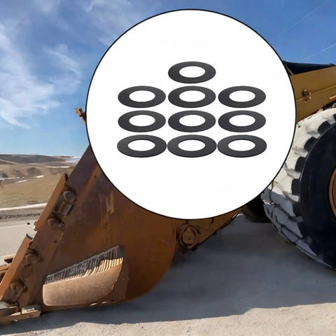 10X Bucket Pin Shims Kit For Excavator 40mm Washers Fits KX101 SK35 C35 Tighten Loose Joints And Restore Stability For Smooth Efficient Operation Of Heavy Construction Equipment On Job Sites.