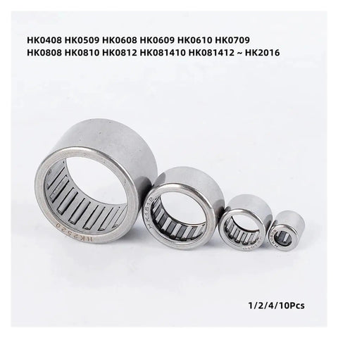 Buttery Smooth Needle Roller Bearings With Fully Pre Lubricated Stamped Shell For Hydraulic Cylinders And Engine Parts in varying sizes.