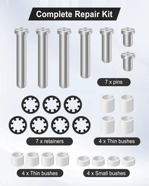 RV Awning Arm Repair Pin Kit With Spacers For Power RV Camper Trailer Replacement Compatible With 431840 includes components