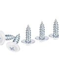 Fifty Pack No Eight By Half Inch Phillips Head Self Tapping Screws Flat Head Carbon Steel Industrial Grade Built Tough Quick Tapping