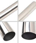 2.5 Inch Mandrel Straight Exhaust Pipe 48 Inch Length Built From T304 Stainless Steel For Maximum Durability Mod Friendly Universal Fit