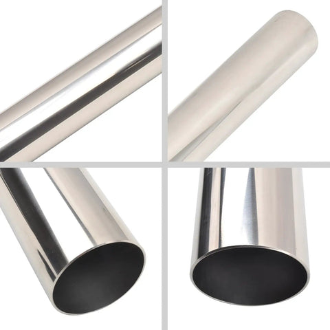 2.5 Inch Mandrel Straight Exhaust Pipe 48 Inch Length Built From T304 Stainless Steel For Maximum Durability Mod Friendly Universal Fit