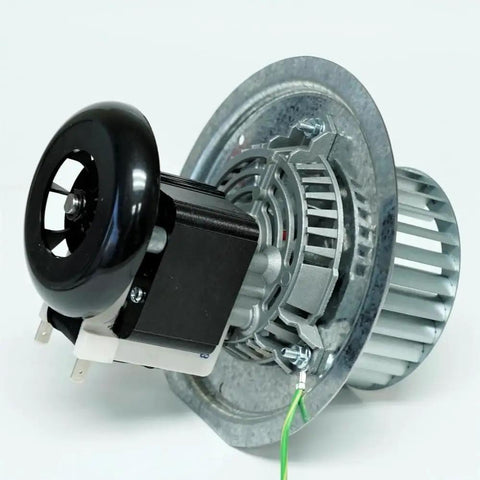 Straight Up The Ultimate Fix For Your Blower With This Legit Furnace Draft Inducer Assembly Replacement Motor designed for Carrier units, showing motor and fan details.