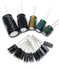 Large 500 Piece Electrolytic Capacitor Kit With 24 Values From 0.1uF To 1000uF DIP Caps 10V 16V 25V 50V In Transparent Storage Box Ideal For Prototyping Repairs And Hobbyists