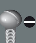 Illustration of Kraftform Plus 932 A Slotted Screwdriver 9mm Head 6 Inch Blade Length, showcasing the slotted tip.