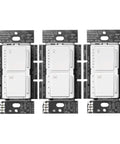 Fan Control And Light Dimmer For Dimmable LEDs Incandescent And Halogen Bulbs Single Pole White For Ceiling Fans 3 Pack
