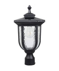 60 LED Solar Pineapple Hanging Lantern Light For Outdoor Garden And Patio with black metal finish and clear glass panels