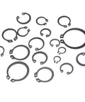 Circlip Set Kit 225 Pieces 18 Sizes Internal And External Snap Ring Retaining Rings All Purpose DIY Ready For Cylinders Automobiles Valves Electrical Appliances