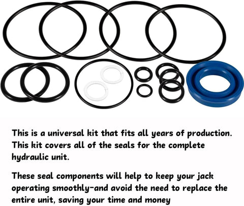 Floor Jack Seal Replacement Kit Fits 3 Ton And 3-1/2 Ton Pro Grade Heavy Duty Hydraulic Floor Jacks Replaces 214.50136 50136 G-493LWM