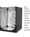 Fireproof And Dustproof 3D Printer Enclosure With Constant Temperature Control, Large 29.5 By 27.5 By 35.4 Inches, front view