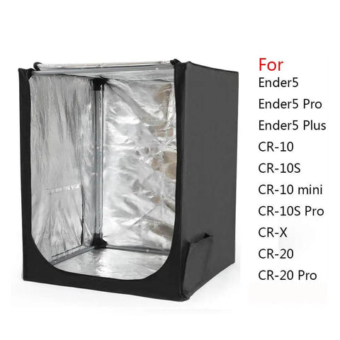 Fireproof And Dustproof 3D Printer Enclosure With Constant Temperature Control, Large 29.5 By 27.5 By 35.4 Inches, front view