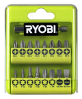 17 Piece Screwdriver Bit Set With 16 25mm Bits And 60mm Bit Holder Includes PH1 PH2 PH3 PZ1 PZ2 PZ3 TX10 TX15 TX20 TX25 TX30 TX40 SL5 SL6 Great For Diy Home Improvement And Professional Use, visible in a plastic case.