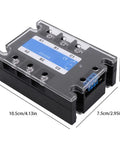 Solid State Relay SSR DC to AC Control With DC Control, AC Output, Bolted Installation for Power Control Gear and Industrial Electrical Applications, Built Tough, Reliable, Easy Mount for Heavy Duty Setups, 10.5 x 7.5 x 3.8 cm