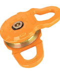 Orange aluminum beefed up Snatch Block Recovery Winch Pulley 25,000 Lbs Rating, 12.5 Ton MBS and 6 Ton WLL