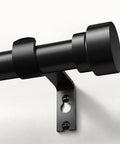 Close-up of Built Tough Heavy Duty Metal Curtain Rod Set for Windows 66 to 120 Inches with wall bracket