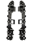 Front bumper brackets pair, left and right, black plastic, for Honda Accord sedan 2013–2017 bumper cover support