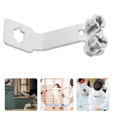 Heavy Duty Foil Fencing Socket Bracket Metal Replacement Part Built Tough For Intensive Training with nonslip grooves