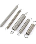 100 Piece Stainless Steel Extension And Compression Spring Kit With Hooks For Home Repairs, Small 15 To 30mm Length, 0.5mm Wire