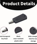 Top Tier 2 Pack Universal Mini Fridge Lock Freezer Door Key Replacement Set Dead Legit Pentagonal Lock Core heavy duty hex key.
