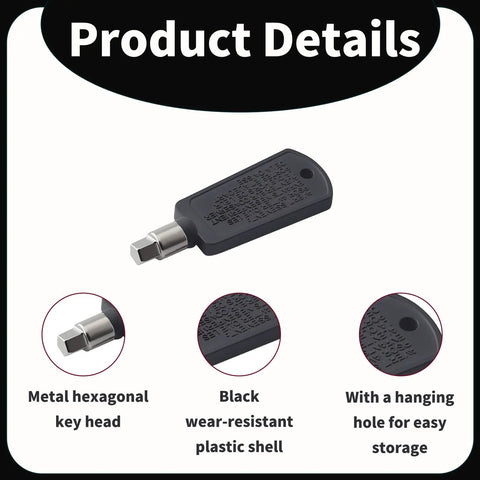 Top Tier 2 Pack Universal Mini Fridge Lock Freezer Door Key Replacement Set Dead Legit Pentagonal Lock Core heavy duty hex key.