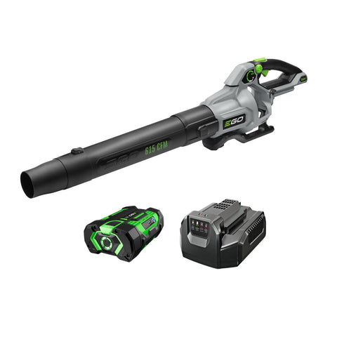 Cordless Electric Leaf Blower With Turbo Mode Up To 615 CFM And 170 MPH Includes 56V 2.5Ah Battery And Charger Long Runtime Up To 75 Minutes.