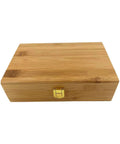 Pro Grade 20 Calibers Watch Mainspring Winder Kit wooden box closed view with metal latch