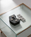 Heavy Duty Frameless Glass Door Hinge And Zinc Alloy Cabinet Clamps For 8 Millimeter Panels Smooth Glide Fit For Wine Racks And Display Cases Matte Black Hardware That Nails The Job on glass.