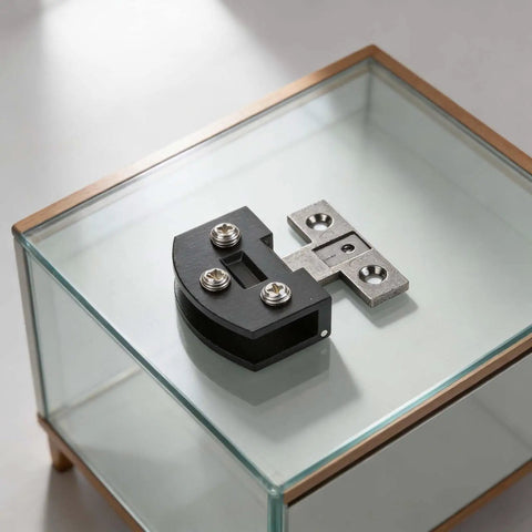 Heavy Duty Frameless Glass Door Hinge And Zinc Alloy Cabinet Clamps For 8 Millimeter Panels Smooth Glide Fit For Wine Racks And Display Cases Matte Black Hardware That Nails The Job on glass.