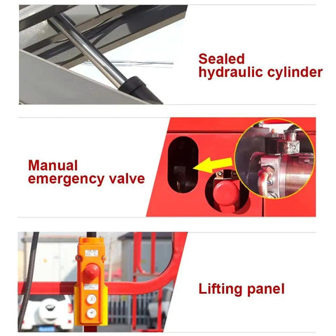 Rock Solid Walk Behind Scissor Lift Aerial Work Platform Hydraulic Lift Table Featuring 500 Kilogram Capacity And 6.8 Meter Reach With 79 By 37 Inch Deck Built Like A Tank For Job Sites